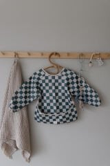 Mushie Uzun Kollu Önlük - Olive Check