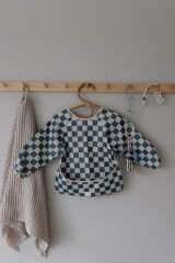 Mushie Uzun Kollu Önlük - Olive Check