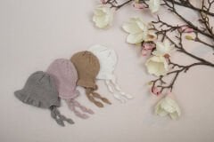 Mariposa Triko Magnolia Volanlı Şapka
